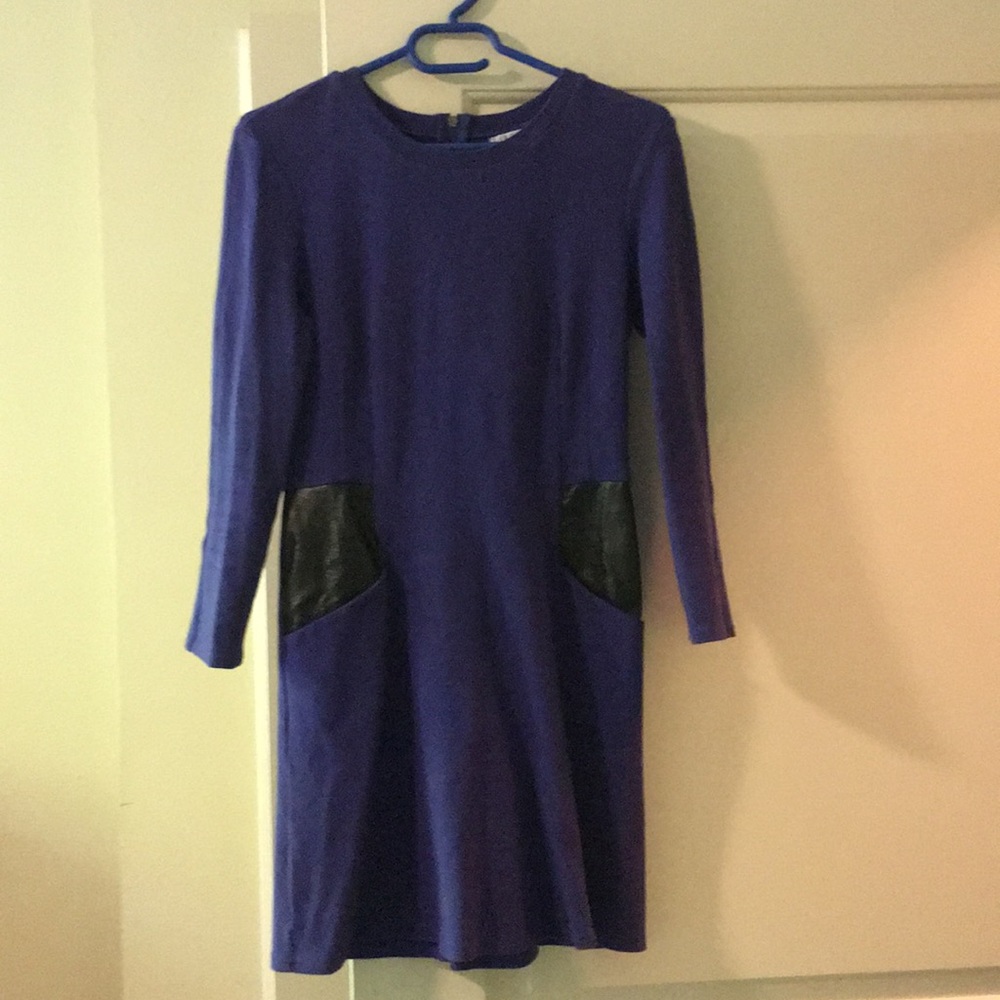 Purple dress w/leather pockets from Nordstrom rack
